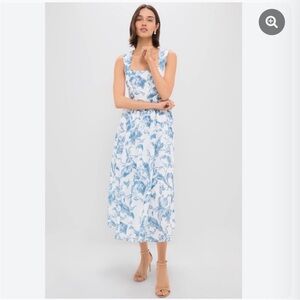 HYACINTH HOUSE/TUCKERNUCK Dusty Blue Floral Maizie Maxi Dress Size M - NWT